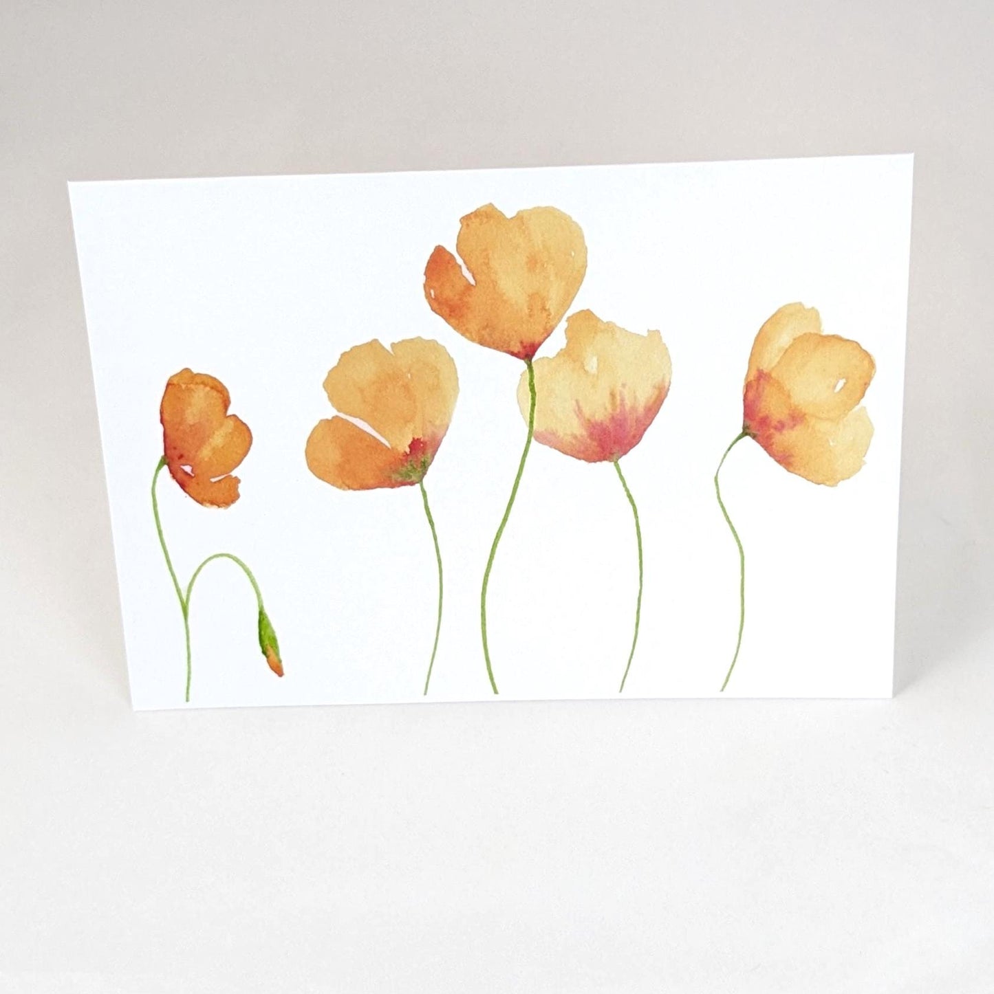 California Poppies Greeting Card, 5x7 with envelope
