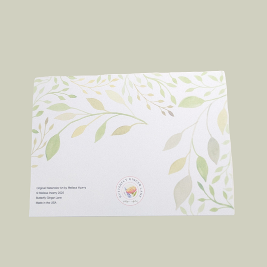 Arching Foliage Greeting Card, 5x7 with envelope