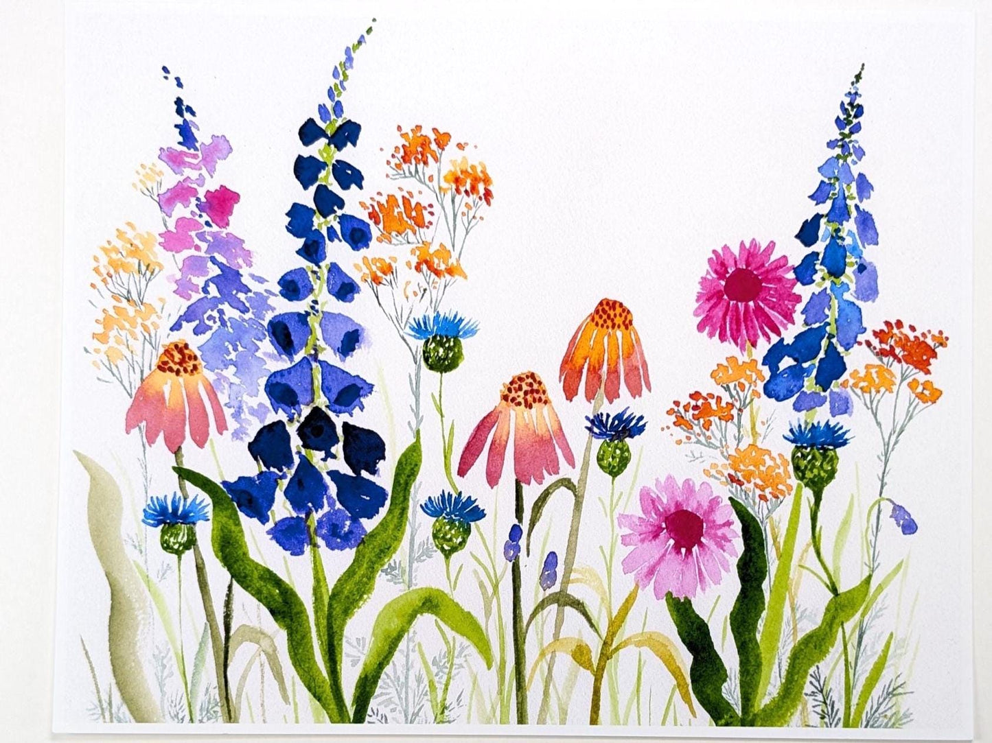 Wildflowers Watercolor Print 8"X10"