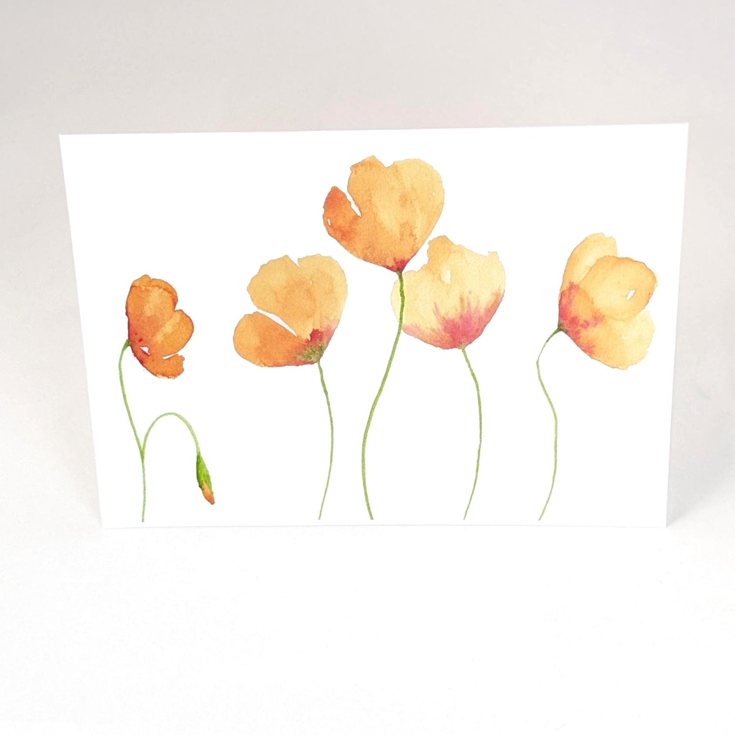 California Poppies Greeting Card, 5x7 with envelope