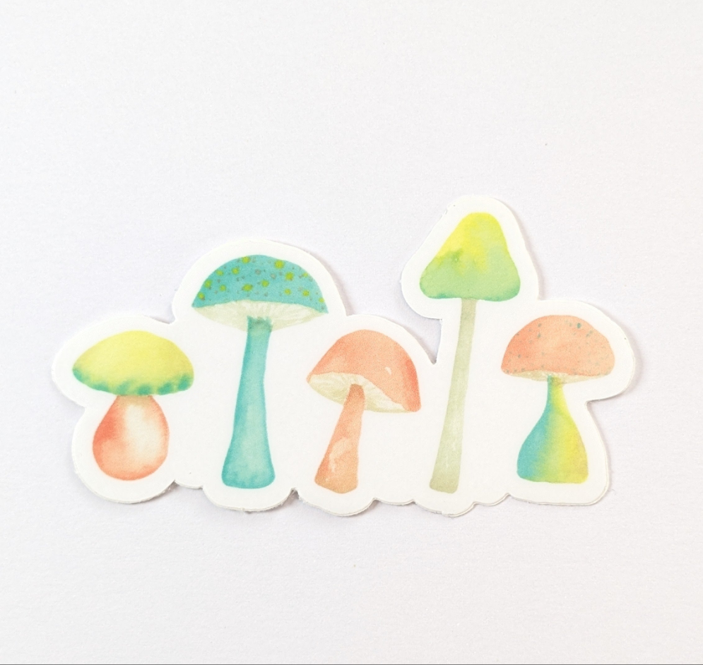 Mushrooms Sticker