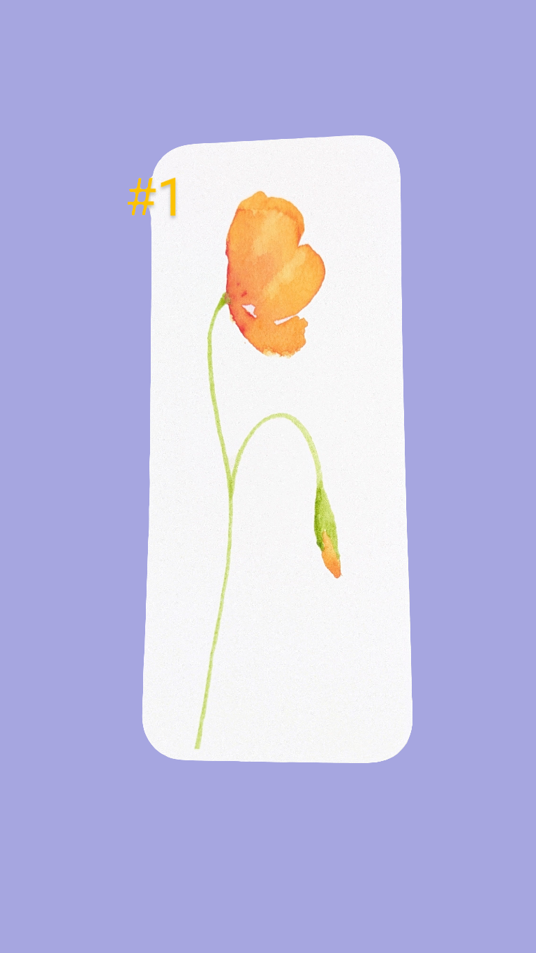California Poppies Bookmarks, Single or Set of 4