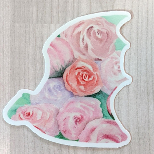 Rose Bat Sticker