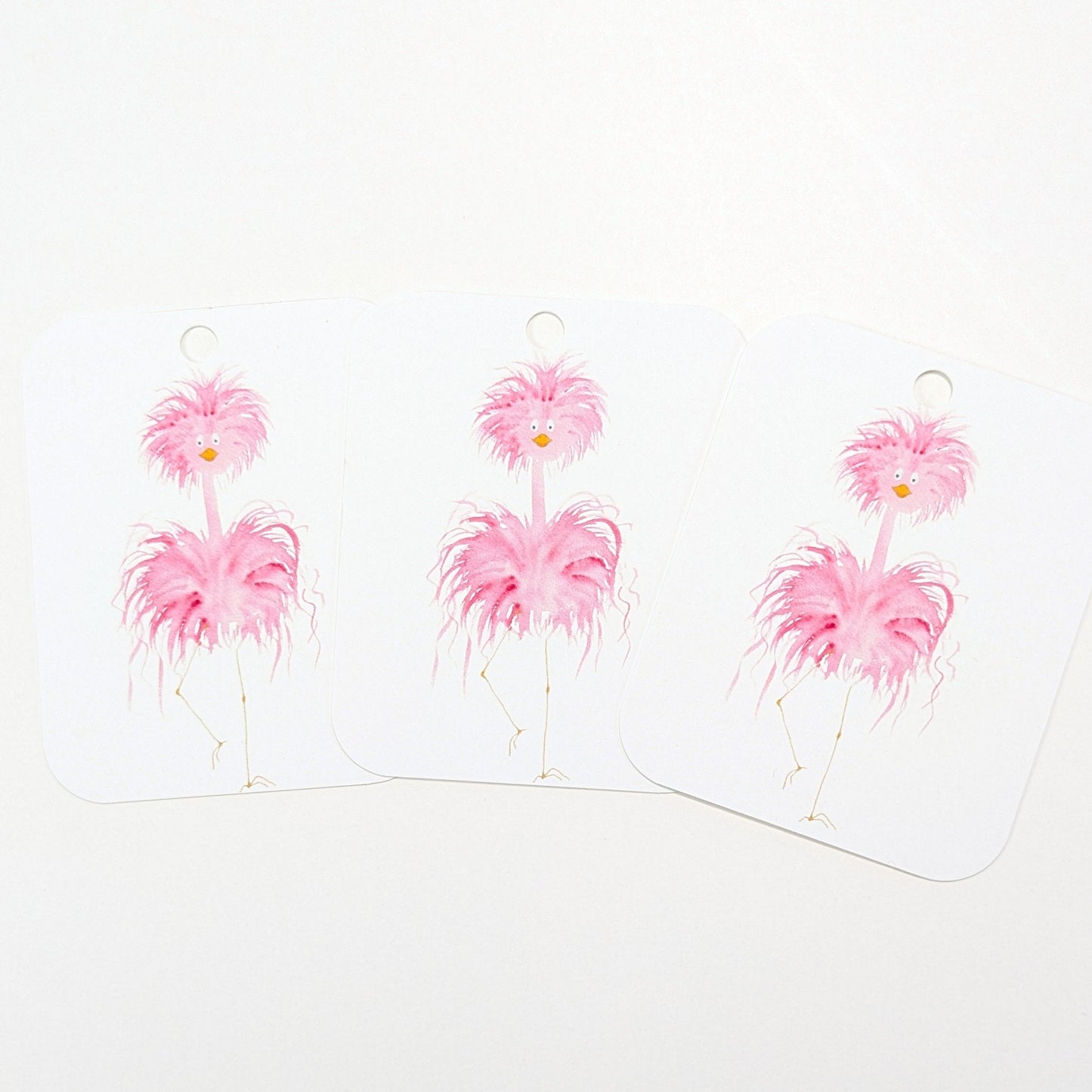 Flamingo Gift Tags, Set of 6