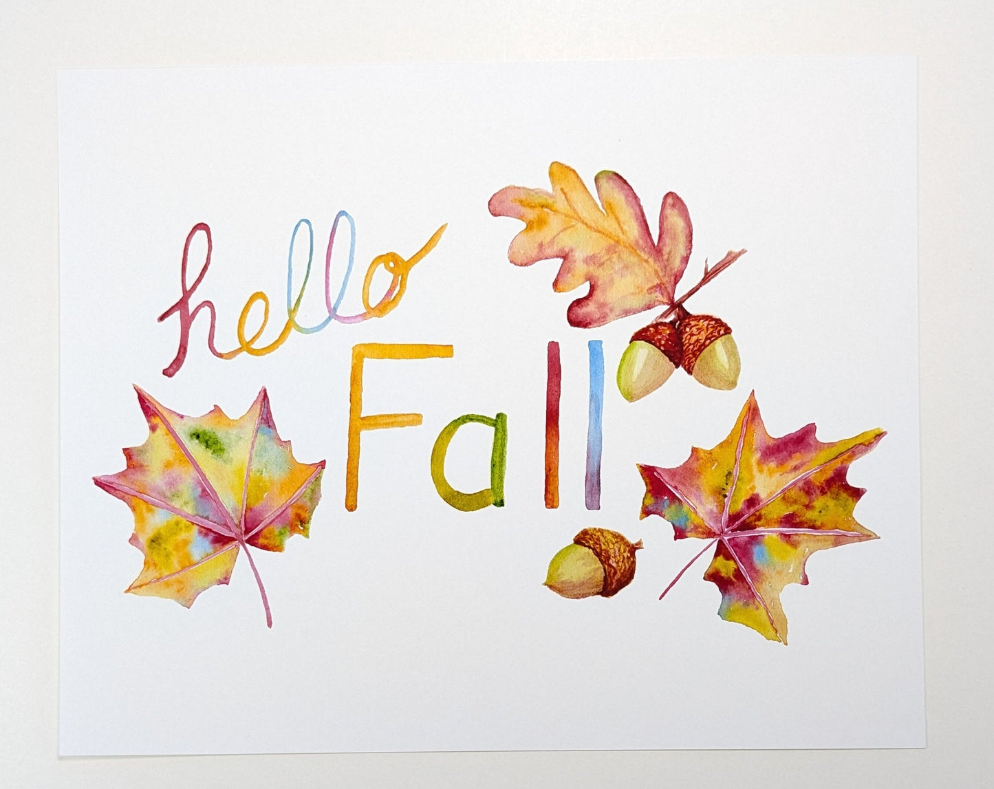 "Hello Fall" Print