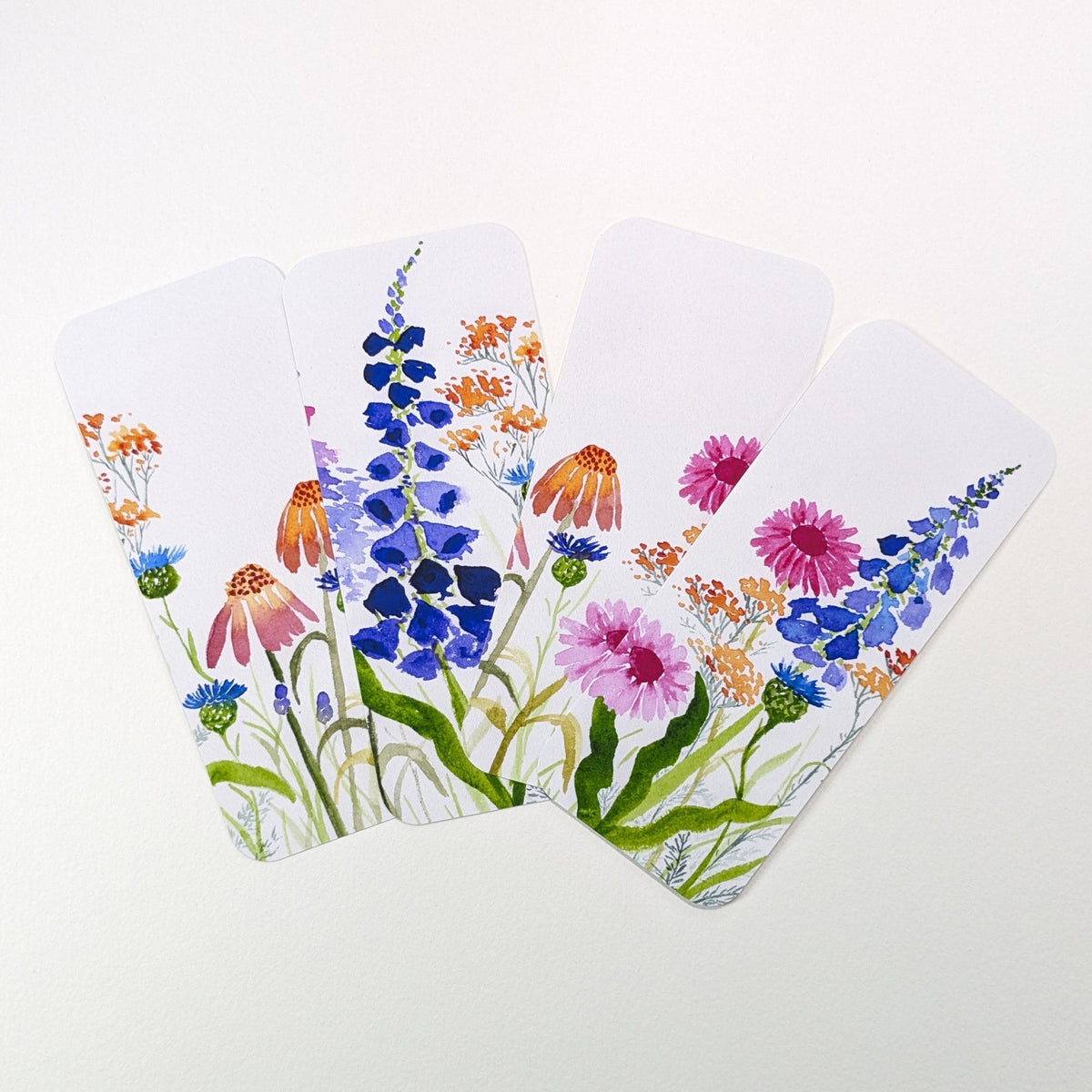 Wildflowers Bookmarks, Single or Set of 4