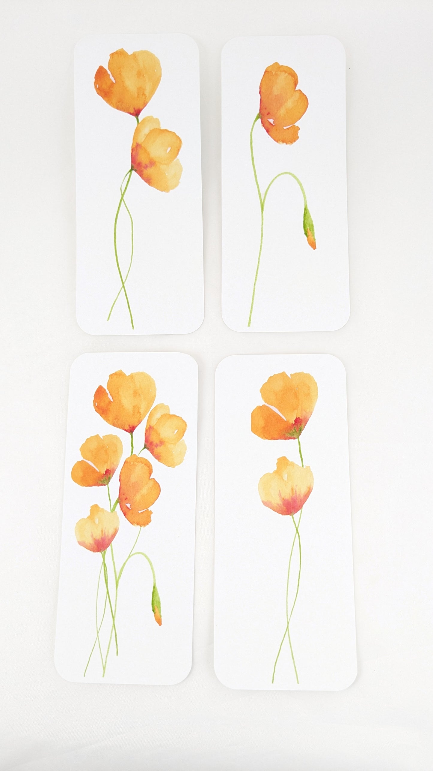 California Poppies Bookmarks, Single or Set of 4
