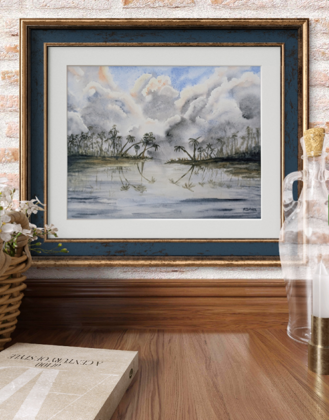 "Palm Reflections" Print