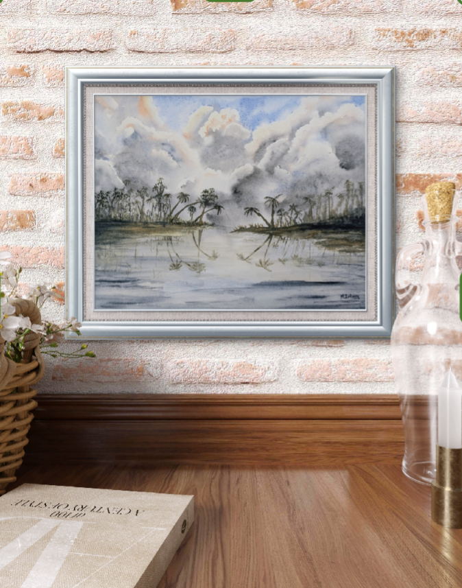 "Palm Reflections" Print