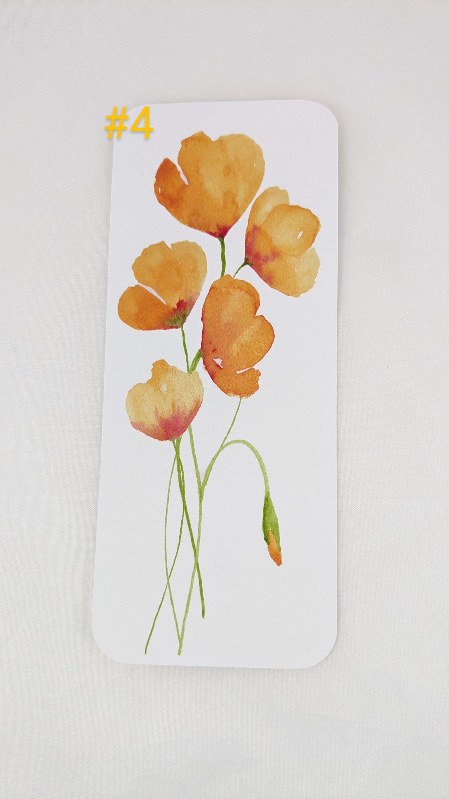 California Poppies Bookmarks, Single or Set of 4