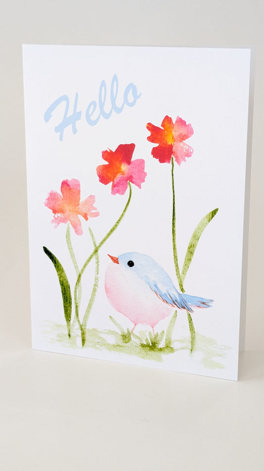 "Hello Bird" Greeting Card
