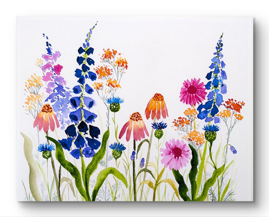 Wildflowers Watercolor Print 8"X10"