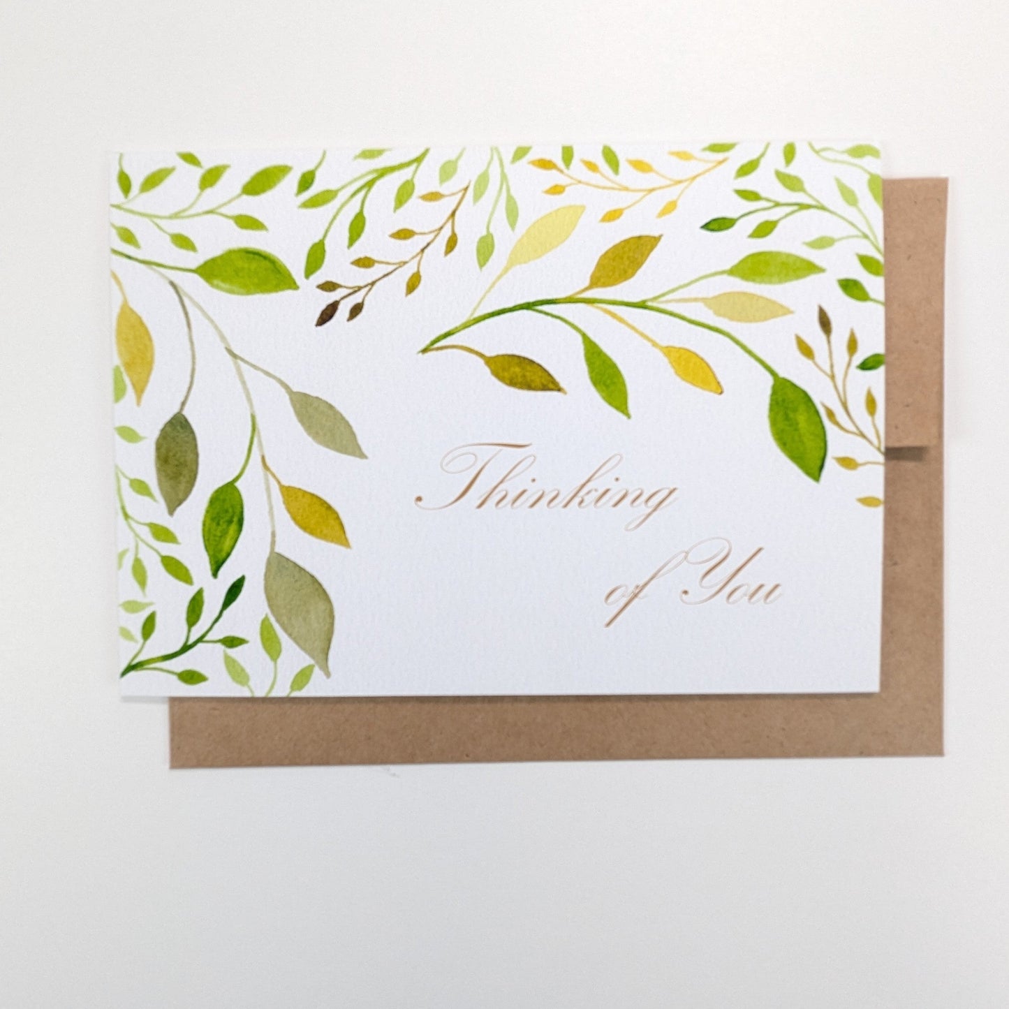 Arching Foliage Greeting Card, 5x7 with envelope